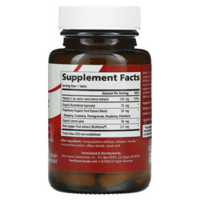 Thành phần vi chất của Pure Essence Whole C 30 Tablets 659670090011