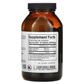 Thành phần vi chất của Pure Planet Amla Plus 500 mg 500 Tablets 091401864025