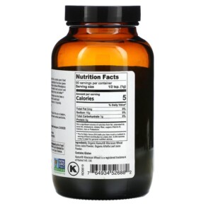 Thành phần vi chất của Pure Planet Organic Heirloom Wheatgrass 90 g 764934526882