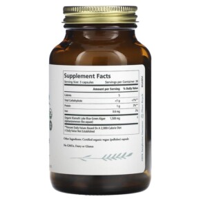 Thành phần vi chất của Pure Synergy Blue-Green Algae 90 Capsules 852971004255