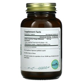 Thành phần vi chất của Pure Synergy SuperPure Ginger 60 Capsules 852971004705