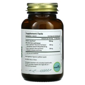 Thành phần vi chất của Pure Synergy SuperPure Olive 60 Capsules 852971004699