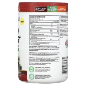 Thành phần vi chất của Purely Inspired Healthy Beets+ Superfood Powder Unflavored 11.25 oz (319 g) 631656716474