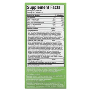 Thành phần vi chất của Purely Inspired Superfood Greens with Probiotics 100 Veggie Capsules 631656610482