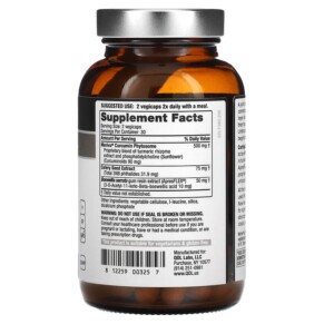 Thành phần vi chất của Quality of Life Labs Cartiquil 60 Vegicaps 812259003257