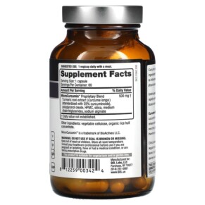 Thành phần vi chất của Quality of Life Labs Curcumin-SR 60 Vegicaps 812259003424