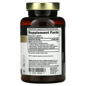 Thành phần vi chất của Quality of Life Labs Kinoko Gold AHCC with Acylated Alpha-Glucans 60 Vegicaps 812259000027