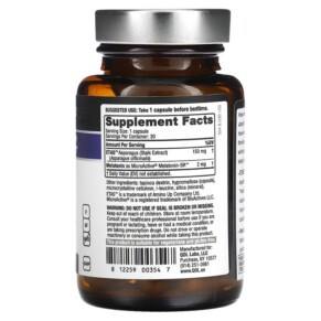 Thành phần vi chất của Quality of Life Labs Restwelle with ETAS and Melatonin-SR 30 Vegicaps 812259003547