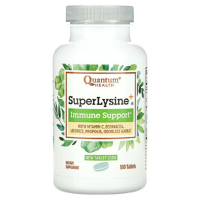Thực phẩm chức năng Quantum Health SuperLysine+ Immune Support 180 Tablets 046985001113