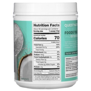 Thành phần vi chất của Quest Nutrition Coconut Oil Powder 1.25 lb (567 g) 888849000876