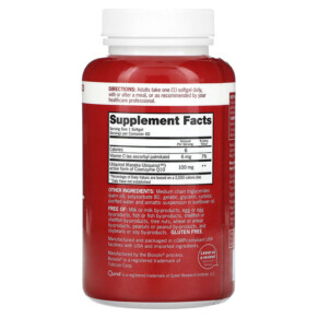 Thành phần vi chất của Qunol Mega CoQ10 Ubiquinol 100 mg 60 Softgels 898440001288