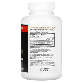 Thành phần vi chất của Qunol Ultra CoQ10 100 mg 120 Softgels 898440001165