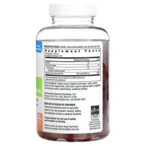 Thành phần vi chất của Rainbow Light High Potency Vitamin D3 Peach 2.000 IU 120 Gummies 021888204397