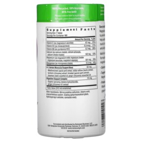 Thành phần vi chất của Rainbow Light Magnesium Calcium+ 180 Tablets 021888101023