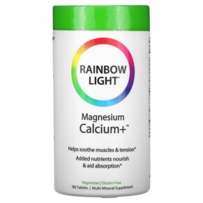 Thực phẩm chức năng Rainbow Light Magnesium Calcium+ 180 Tablets 021888101023