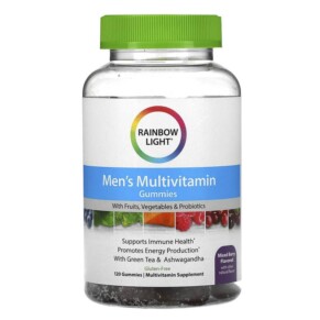 Thực phẩm chức năng Rainbow Light Men's Multivitamin Mixed Berry 120 Gummies 021888201501
