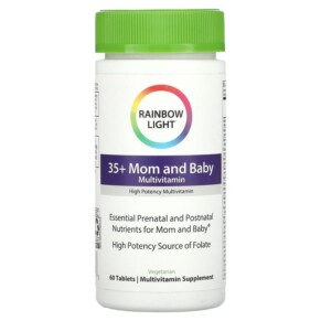Thực phẩm chức năng Rainbow Light Multivitamin 35+ Mom and Baby 60 Tablets 021888203123