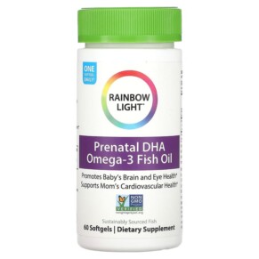 Thực phẩm chức năng Rainbow Light Prenatal DHA Omega-3 60 Softgels 021888113323