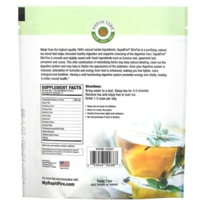 Thành phần vi chất của RAPIDFIRE SlimTea Herbal Teatox Lemon 14 Tea Bags 035046104887