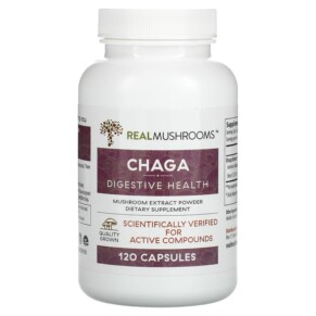 Thực phẩm chức năng Real Mushrooms Chaga Digestive Health 120 Capsule 628110068064