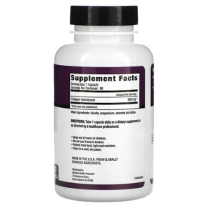 Thành phần vi chất của Rejuvicare Super Collagen Collagen Hydrolysate 500 mg 90 Capsules 035046087456