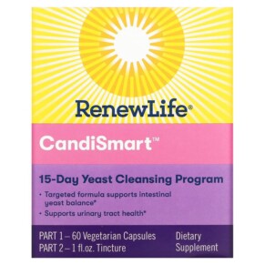 Thực phẩm chức năng Renew Life CandiSmart 15-Day Yeast Cleansing Program 2 Part Program 631257355553