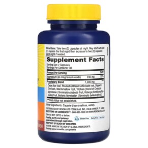 Thành phần vi chất của Renew Life Cleanse More 60 Vegetarian Capsules 631257534408