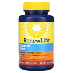 Thực phẩm chức năng Renew Life Cleanse More 60 Vegetarian Capsules 631257534408