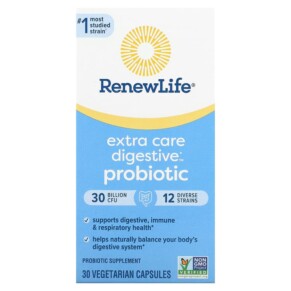 Thực phẩm chức năng Renew Life Ultimate Flora Extra Care Probiotic 30 Billion CFU 30 Vegetarian Capsules 631257158628