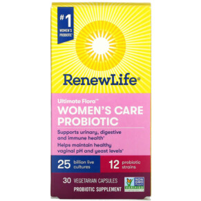 Thực phẩm chức năng Renew Life Ultimate Flora Women's Care Probiotic 25 Billion Live Cultures 30 Vegetarian Capsules 631257158635