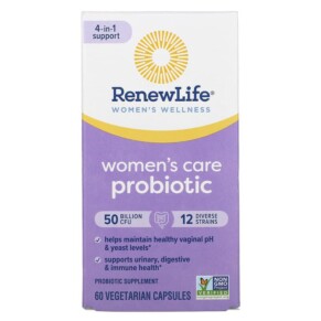 Thực phẩm chức năng Renew Life Women's Care Probiotic 50 Billion CFU 60 Vegetarian Capsules 631257121196
