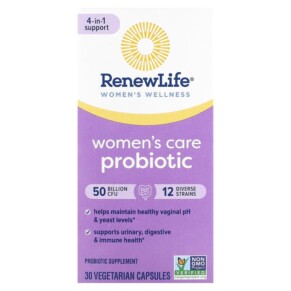 Thực phẩm chức năng Renew Life Women's Care Vaginal Probiotics 50 Billion CFU 30 Vegetarian Capsules 631257121165
