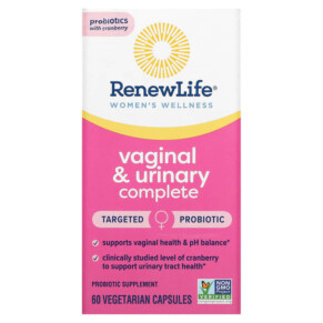 Thực phẩm chức năng Renew Life Women's Wellness Vaginal & Urinary Complete 60 Vegetarian Capsules 631257122278