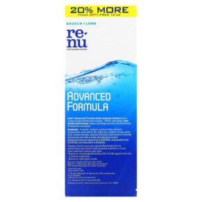 Thành phần vi chất của Renu Multi-Purpose Solution Advanced Formula 12 fl oz (355 ml) 310119043035