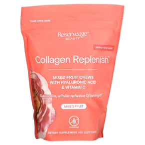 Thực phẩm chức năng Reserveage Nutrition Collagen Replenish Chews Mixed Fruit 60 Soft Chews 859569002488