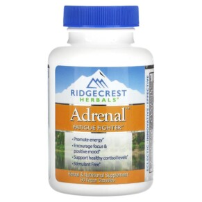 Thực phẩm chức năng RidgeCrest Herbals Adrenal Fatigue Fighter 60 Vegan Capsules 355724003104