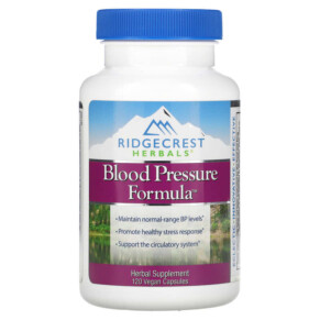 Thực phẩm chức năng RidgeCrest Herbals Blood Pressure Formula 120 Vegan Capsules 355724005498