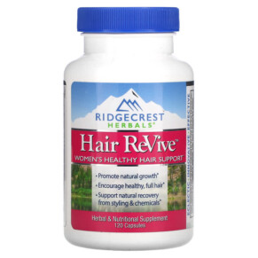 Thực phẩm chức năng RidgeCrest Herbals Hair ReVive 120 Capsules 355724003050