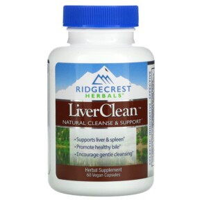 Thực phẩm chức năng RidgeCrest Herbals LiverClean 60 Vegan Capsules 355724001728