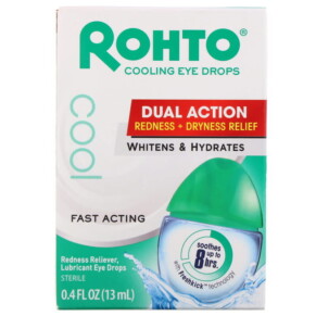 Thực phẩm chức năng Rohto Cooling Eye Drops Dual Action Redness + Dryness Relief 0.4 fl oz (13 ml) 310742010749