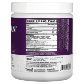 Thành phần vi chất của RSP Nutrition AminoLean 5 g Amino Acids + Anytime Energy Blackberry Pomegranate 9.52 oz (270 g) 854446006351