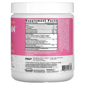 Thành phần vi chất của RSP Nutrition AminoLean 5 g Amino Acids + Anytime Energy Pink Lemonade 9.52 oz (270 g) 858491007394