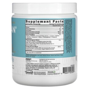 Thành phần vi chất của RSP Nutrition AminoLean 5 g Vegan Amino Acids + Anytime Energy Pineapple Coconut 7.94 oz (225 g) 858491007561