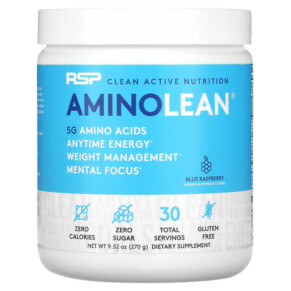 Thực phẩm chức năng RSP Nutrition AminoLean Blue Raspberry 9.52 oz (270 g) 858491007370