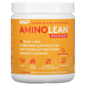 Thực phẩm chức năng RSP Nutrition AminoLean Recovery Blood Orange 8.91 oz (253 g) 850019469561