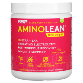 Thực phẩm chức năng RSP Nutrition AminoLean Recovery Hibiscus Lemonade 7.40 oz (210 g) 850019469462