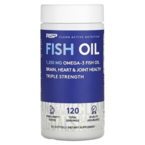 Thực phẩm chức năng RSP Nutrition Fish Oil 1.250 mg 120 Softgels 858491007271