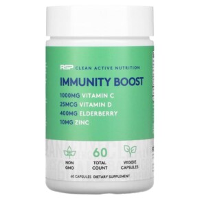 Thực phẩm chức năng RSP Nutrition Immunity Boost Immune System Support + Vitamins & Antioxidants + Immune Cell Production 60 Veggie Capsules 850019469332