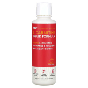 Thực phẩm chức năng RSP Nutrition L-Carnitine Liquid Formula Peach Mango 3.000 mg 15.7 fl oz (465 ml) 858491007233
