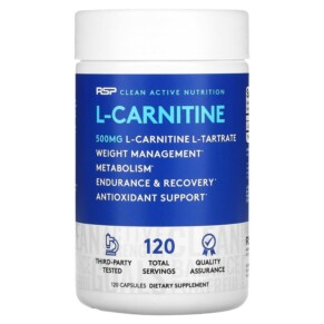 Thực phẩm chức năng RSP Nutrition L-Carnitine Weight Management 500 mg 120 Capsules 852113002019